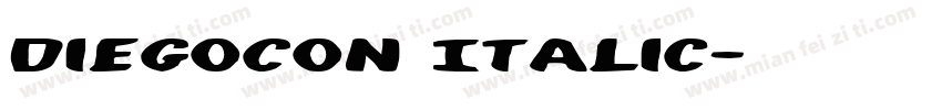 DiegoCon Italic字体转换